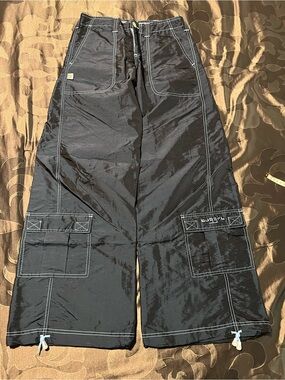 VTG Y2K Buggirl Bug Girl Women’s Low Rise Wide-Leg Rave Skater Pants Korea Sz 3